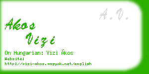 akos vizi business card